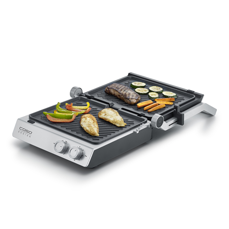 Caso Double Contact Grill | SteakChef | Contact grill | 2000 W | Stainless Steel
