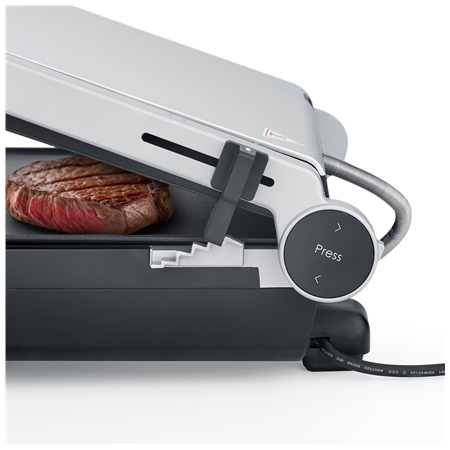 Caso Double Contact Grill with Thermocontrol | SteakMaster Pro | Contact grill | 2000 W | Stainless Steel/Black