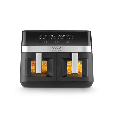 Caso Air Fryer | DuoChef | Power 2200 W | Capacity 14 L | Black