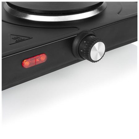 Tristar Table Hob | KP-6152 | Number of burners/cooking zones 2 | Black | Electric