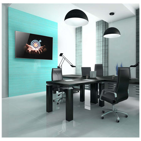 EDBAK Wall mount | Lateral adjustment of the screen once mounted on the wall plate | 50-86 " | Maximum weight (capacity) 80 kg |