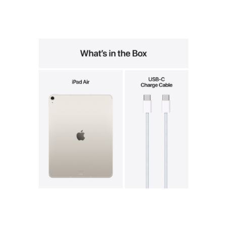 Apple | iPad Air Wi-Fi + Cellular | 13 " | Starlight | IPS | 2732 x 2048 pixels | Apple M3 | 8 GB | 256 GB | 3G | 4G | 5G | Wi-F