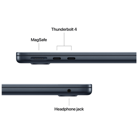 Apple MacBook | Air | Midnight | 13.6 " | IPS | 2560 x 1664 pixels | Apple M4 | 24 GB | Solid-state drive capacity 512 GB | Appl