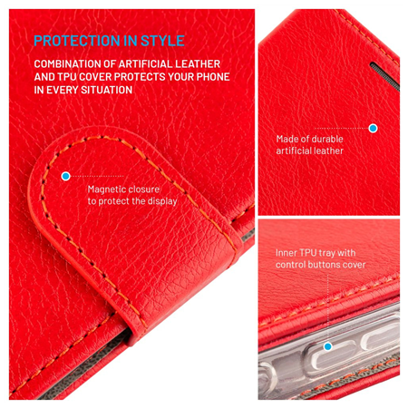 Fixed Opus | Book Case | Samsung | Galaxy A36 5G/A56 5G | Leather | Red