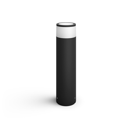 Philips Hue WCA Calla Outdoor Large Bollard, Black | 8 W | 2000-6500 Hue White Colour Ambiance