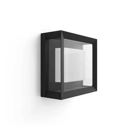 Philips Hue WCA Econic Outdoor Square Wall Lantern | 15 W | 2000-6500 Hue White Colour Ambiance