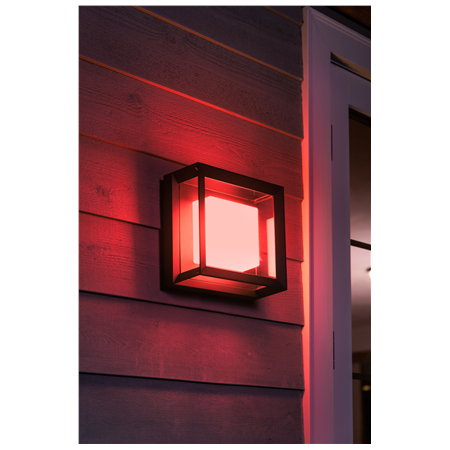 Philips Hue WCA Econic Outdoor Square Wall Lantern | 15 W | 2000-6500 Hue White Colour Ambiance