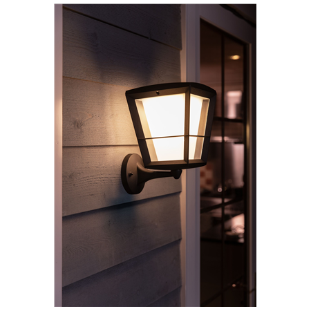 Philips Hue WCA Econic Outdoor Wall Lantern Up | 15 W | 2000-6500 Hue White Colour Ambiance