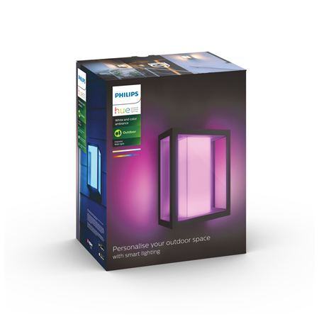 Philips Hue WCA Impress Outdoor Wall Large Lantern | 8 W | 2000-6500 Hue White Colour Ambiance