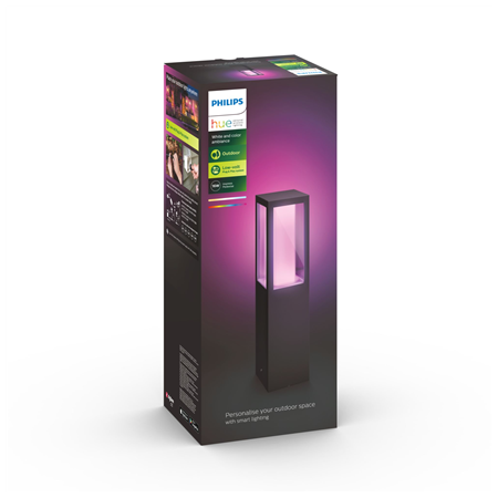 Philips Hue WCA Impress Outdoor Pedestal Lantern 24V | 8 W | 2000-6500 Hue White Colour Ambiance