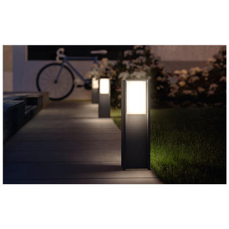 Philips Hue Turaco Outdoor Pedestal Lantern | E27 | 9 W | Warm white