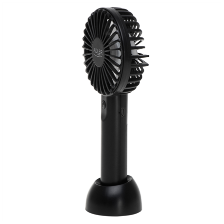 Adler Mini USB Fan | AD 7338 | Desk fan | Black | Diameter 7 cm | Number of speeds 3