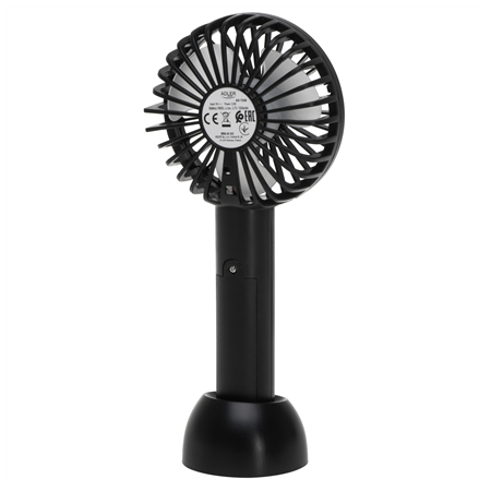 Adler Mini USB Fan | AD 7338 | Desk fan | Black | Diameter 7 cm | Number of speeds 3