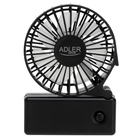 Adler Foldable mini fan | AD 7336 | Desk fan | Black | Diameter 6.5 cm | Number of speeds 1