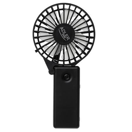 Adler Foldable mini fan | AD 7336 | Desk fan | Black | Diameter 6.5 cm | Number of speeds 1