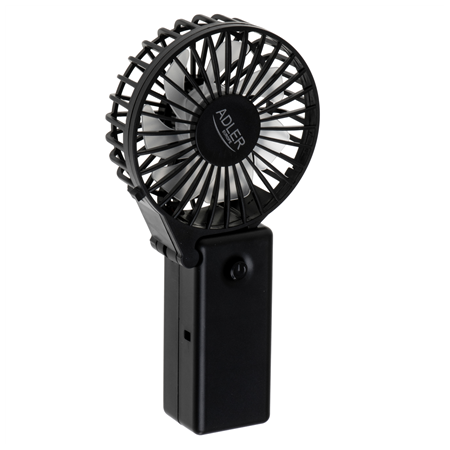 Adler Foldable mini fan | AD 7336 | Desk fan | Black | Diameter 6.5 cm | Number of speeds 1