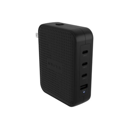 Hyper HyperJuice 145W USB-C GaN Travel Charger with 4 Ports - Black | Hyper