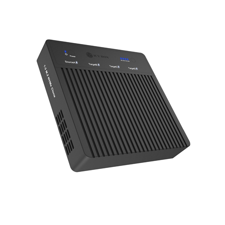 Raidsonic 4-Bays USB4 Duplicator (1:3 clone) for NVMe M.2 SSD | IB-4013MCL-C4