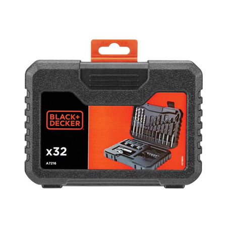 BLACK & DECKER | 32 Piece Drilling and Screwdriving Set | A7216-XJ