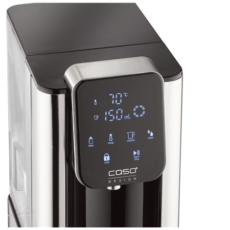 Caso Turbo Hot Water Dispenser | Hot 7 | Water Dispenser | 2200-2600 W | 2.7 L | Plastic/Stainless Steel | Black/Stainless Steel