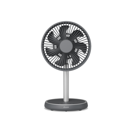 Duux Fan | Rize Flex | Stand Fan | Grey | Diameter 21 cm | Number of speeds 4 | Oscillation | 10 W