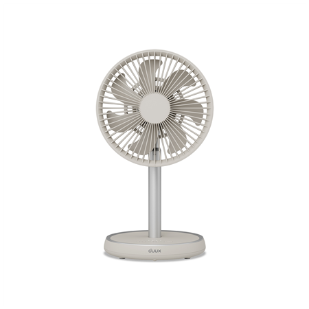 Duux Fan | Rize Flex | Stand Fan | Greige | Diameter 21 cm | Number of speeds 4 | Oscillation | 10 W