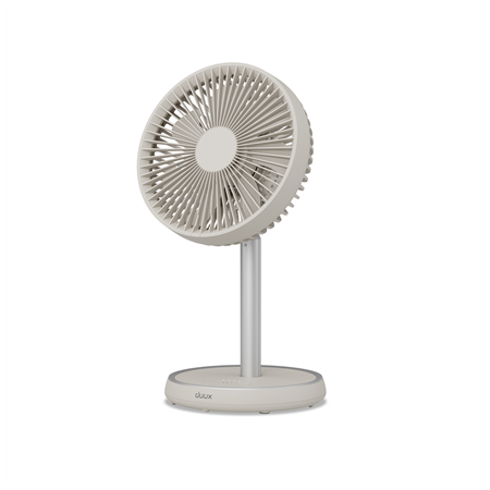 Duux Fan | Rize Flex | Stand Fan | Greige | Diameter 21 cm | Number of speeds 4 | Oscillation | 10 W