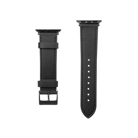Fixed | Strap for Apple Watch 42/44/45/46/49mm | Black | Leather
