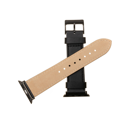 Fixed | Strap for Apple Watch 42/44/45/46/49mm | Black | Leather