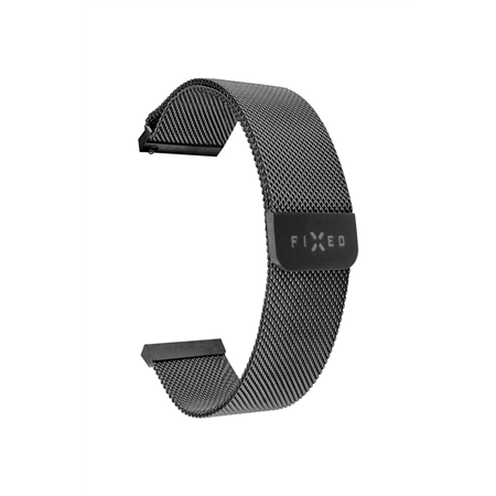 Fixed | Mesh Strap with Quick Release 18mm for smartwatch | Black