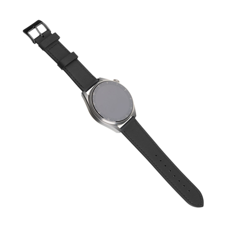 Fixed | Leather Strap with Quick Release 22mm for Smartwatch | Black