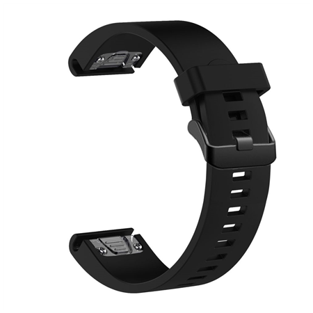 Fixed | Silicone Strap for Garmin QuickFit 20mm | Black