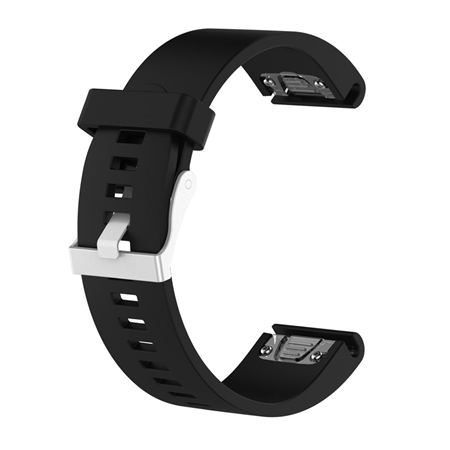 Fixed | Silicone Strap for Garmin QuickFit 20mm | Black