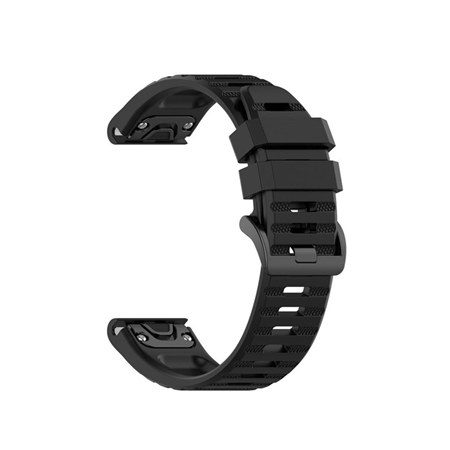 Fixed | Silicone Strap for Garmin QuickFit 22mm | Black