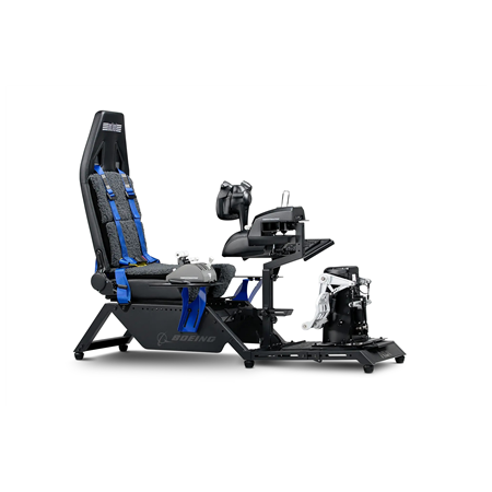 Next Level Racing Boeing Commercial Edition Flight Simulator | Blue highlights