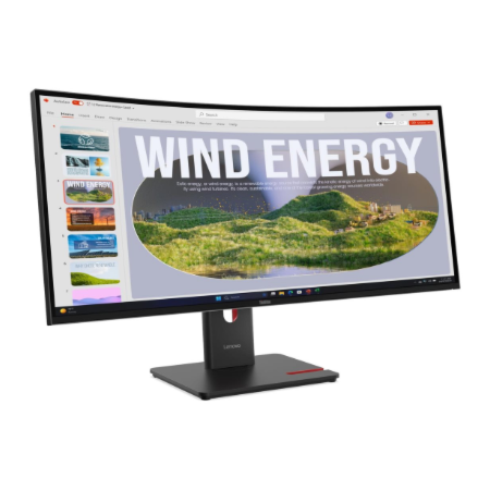 Lenovo | ThinkVision | T34WD-40 | 34 " | VA | 21:9 | 120 Hz | 4 ms | 3440 x 1440 pixels | 300 cd/m² | HDMI ports quantity 1 | Ec