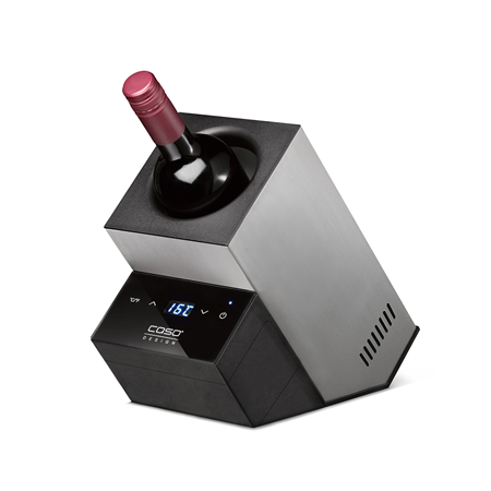 Caso | Wine Cooler | WineCase Deluxe Inox | Bottles capacity 1 | Black/Silver