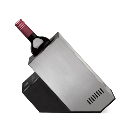 Caso | Wine Cooler | WineCase Deluxe Inox | Bottles capacity 1 | Black/Silver