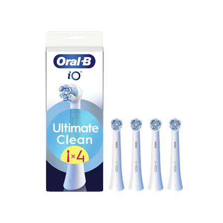 Oral-B | Replaceable toothbrush heads | iO UltimateClean | Heads | For adults | Number of brush heads included 4 | White
