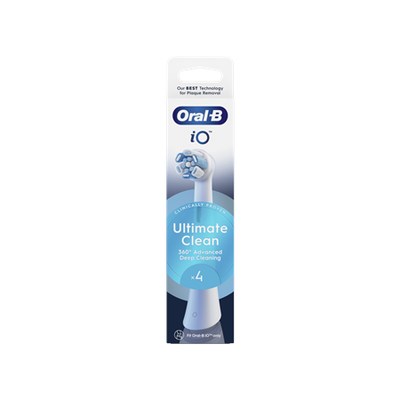 Oral-B | Replaceable toothbrush heads | iO UltimateClean | Heads | For adults | Number of brush heads included 4 | White