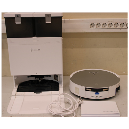 SALE OUT. Ecovacs DEEBOT X8 OMNI Vacuum cleaner, Robot, Wet&Dry, 18000Pa, TruEdge 2.0, AIVI 3D 3.0, YIKO-GPT, White+Auto-empty s