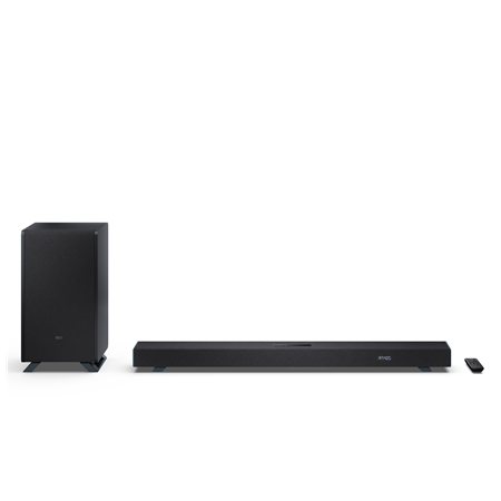 Sharp | 3.1.2 Dolby Atmos/DTS:X Soundbar with Wireless Subwoofer | HT-SBW53121(BK) | Bluetooth