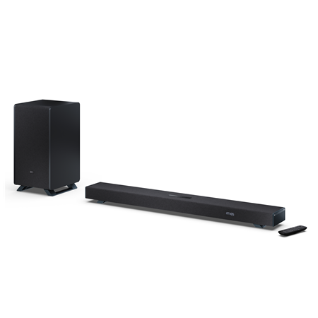 Sharp | 3.1.2 Dolby Atmos/DTS:X Soundbar with Wireless Subwoofer | HT-SBW53121(BK) | Bluetooth