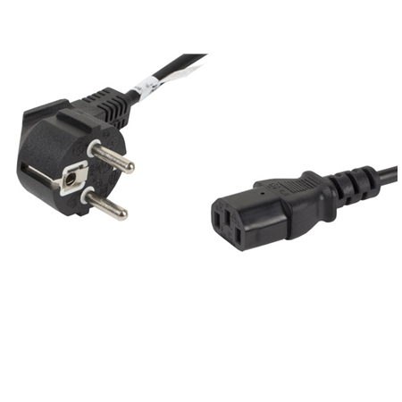 Lanberg | CEE 7/7 to IEC 320 C13 Power Cord | CA-C13C-10CC-0018-BK