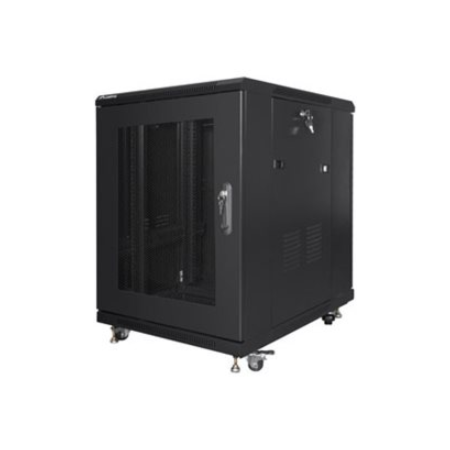Lanberg | Rack cabinet 19" free-standing 15U/600x800 (flat pack) with mesh door | FF01-6815-23B | Black