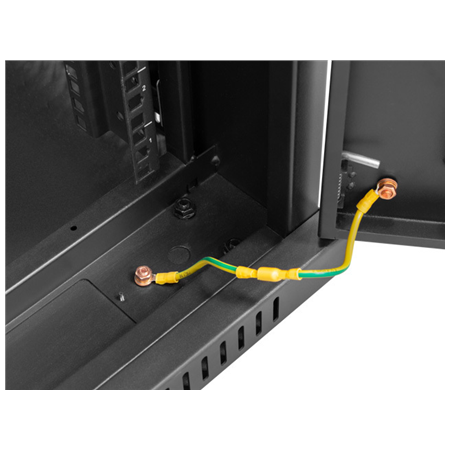 Lanberg | Rack cabinet 19" free-standing 27U/800x1000 (flat pack) with glass door, LCD | FF01-8027-23BL | Black