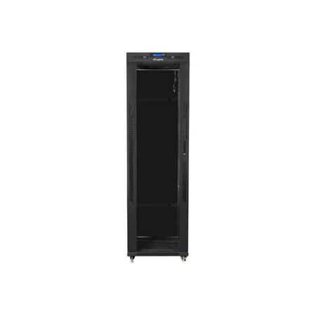 Lanberg | Rack cabinet 19" free-standing 42U/600x1000 (flat pack) with glass door lCD V2 | FF01-6042-12BL | Black