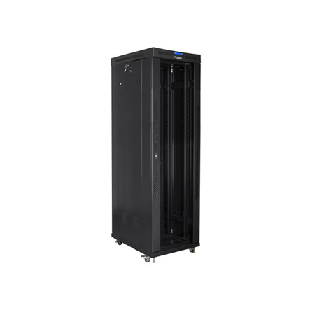 Lanberg | Rack cabinet 19" free-standing 42U/600x1000 (flat pack) with glass door lCD V2 | FF01-6042-12BL | Black