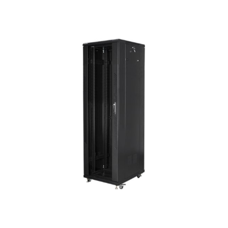 Lanberg | Rack cabinet 19" free-standing 42U/600x1000 (flat pack) with mesh door lCD V2 | FF01-6042-23BL | Black