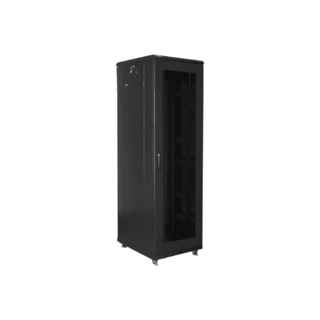 Lanberg | Rack cabinet 19" free-standing 42U/600x800 (flat pack) with mesh door | FF01-6842-23B | Black